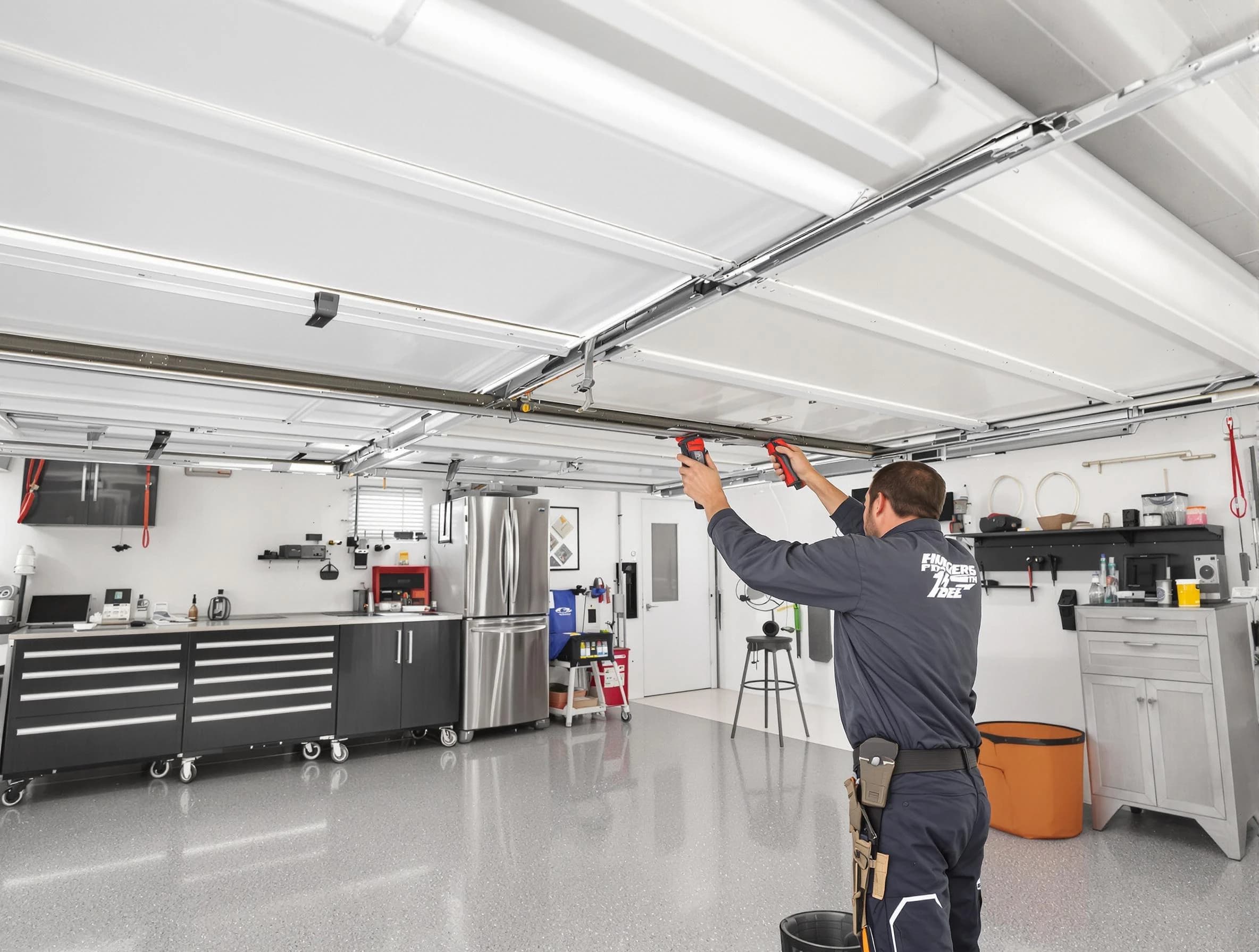Overhead garage door repair service by West Jordan Garage Door Repair in West Jordan