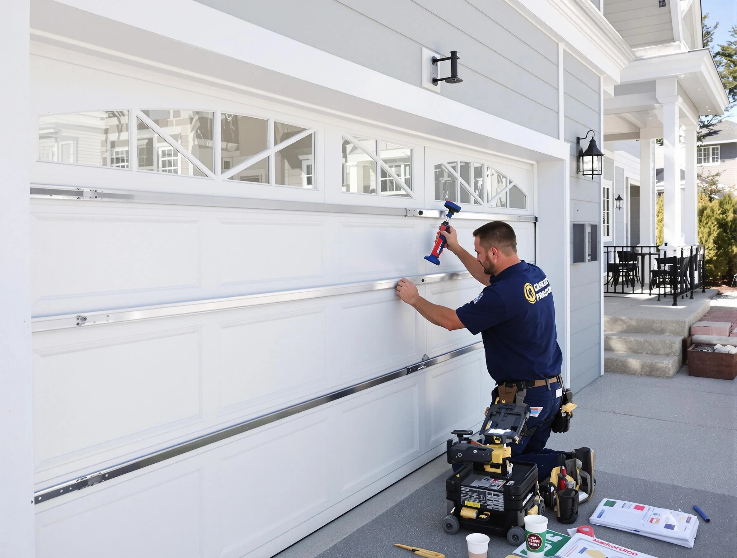 Professional garage door installation by West Jordan Garage Door Repair in West Jordan