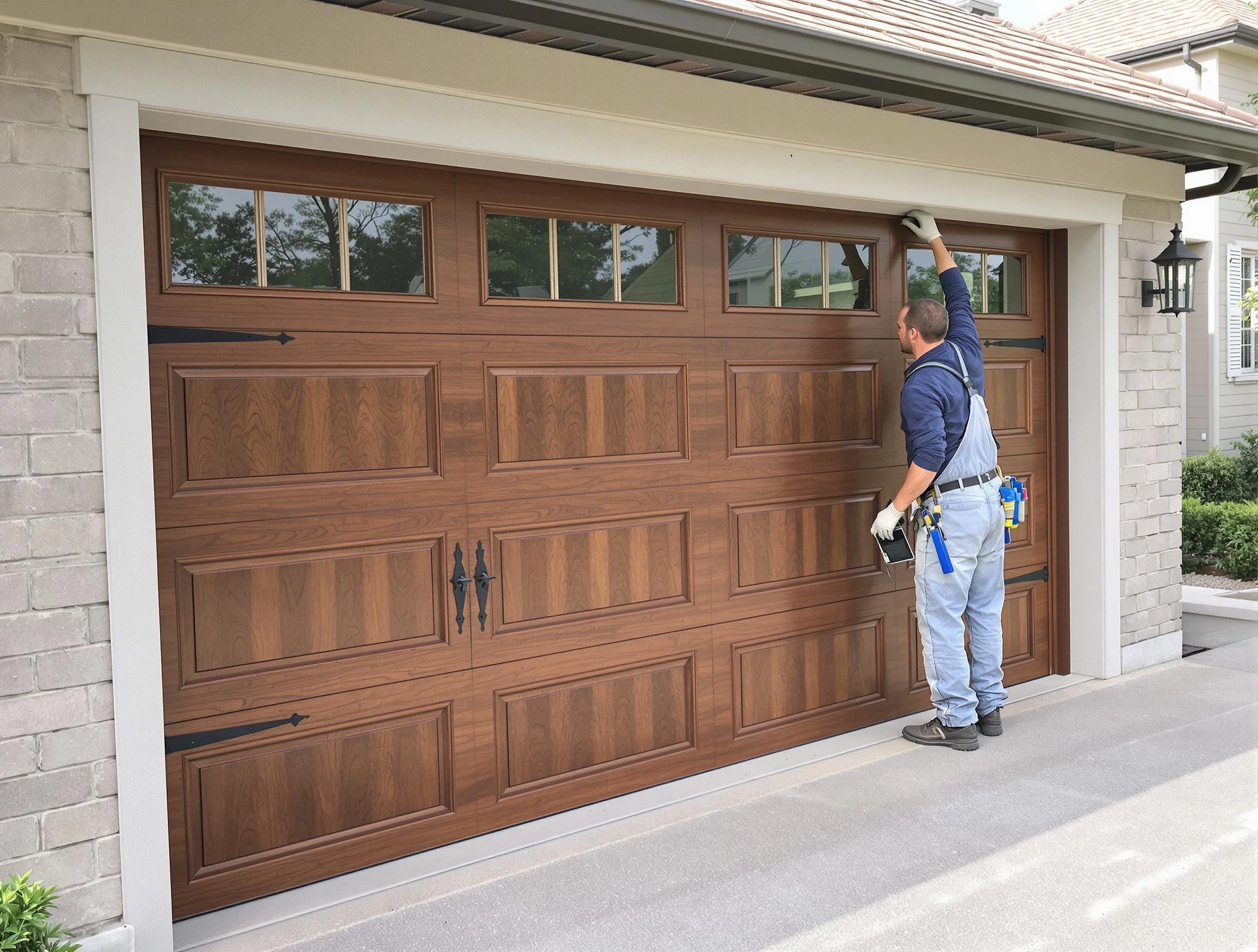 Custom garage door showcase by West Jordan Garage Door Repair in West Jordan