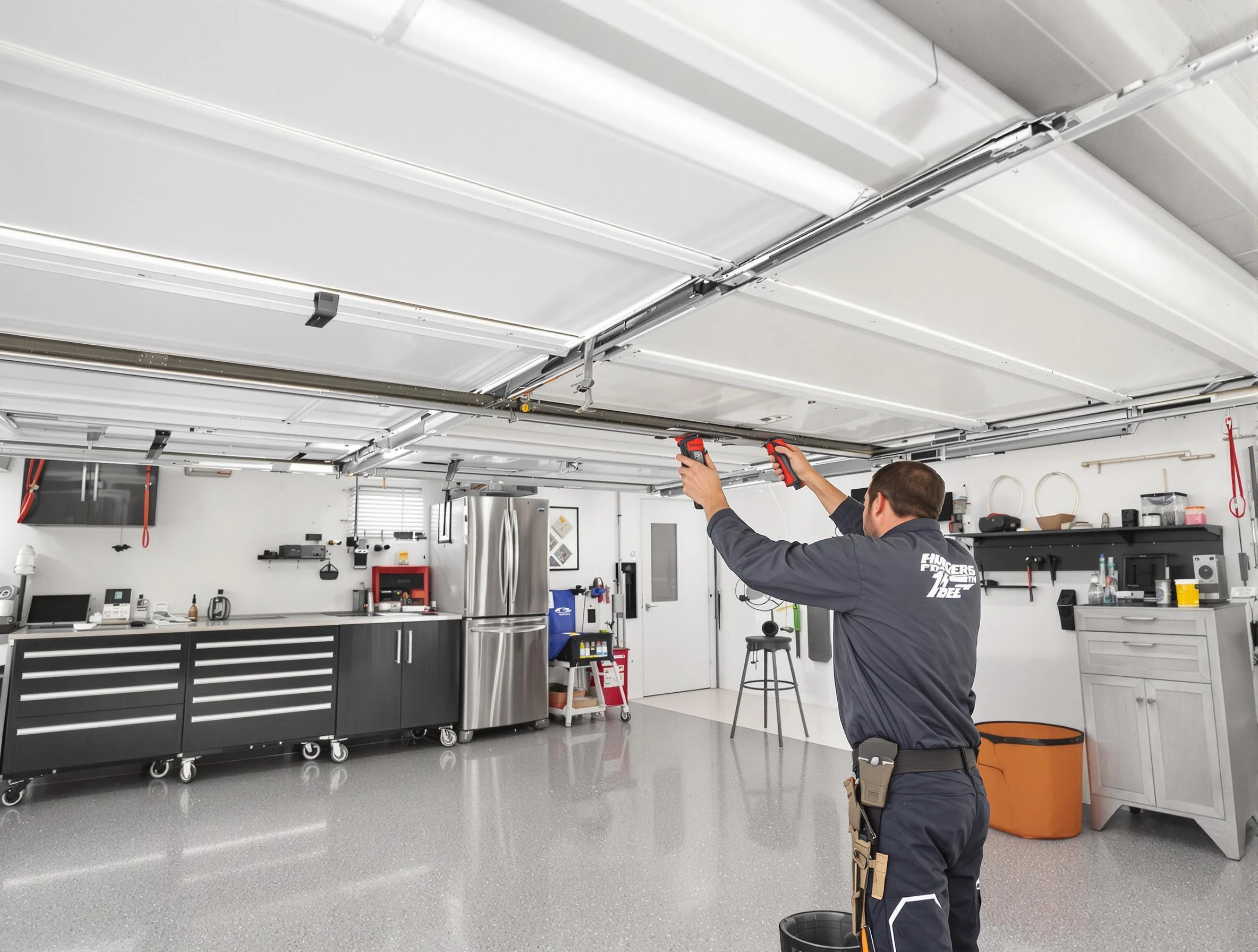 Overhead garage door repair service by West Jordan Garage Door Repair in West Jordan